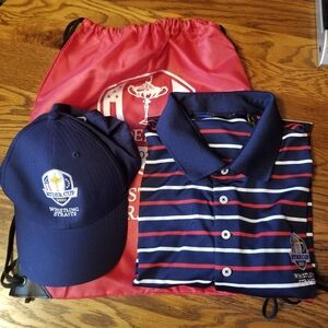 RYDER CUP 2020 Whistling Straits Bundle Ralph Lauren  Polo XL Nike Hat Backpack